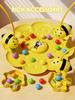 Kids Bee Magnetic Bead Toys Parent Child Interactive Board Game Fun Toys for Boys Girls Party Bee Hooking Toys Christmas Gifts