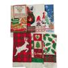 1Pc Christmas Series Printed Cotton Tea Towel Kitchen Dishcloth Cleaning Tool Xmas Party Decor Gift