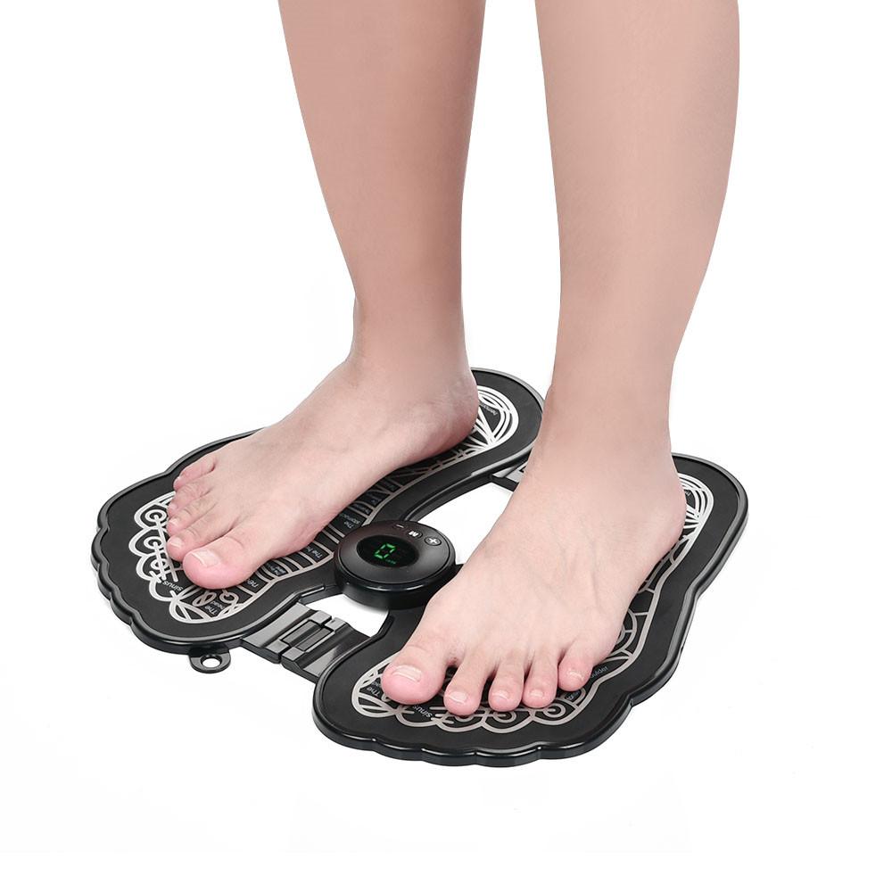 Electric Foot Massager Leg Reshaping Pad Feet Muscle Stimulator Mat Stock