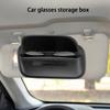 Pudełko na okulary samochodowe Uchwyt na okulary przeciwsłoneczne do samochodu Uniwersalny Organizer na okulary przeciwsłoneczne do osłony przeciwsłonecznej Samochodowe Pudełko na okulary Przenośny Organizer na okulary do Pojazdu Ciężarówki SUV