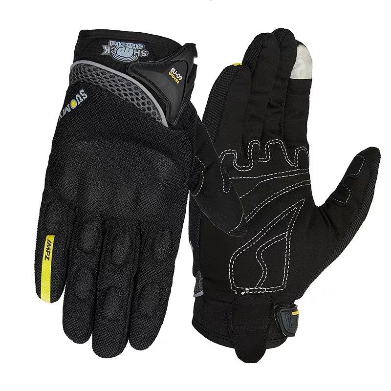 

SUOMY motorcycle gloves anti-drop breathable four-season riding racing locomotive full refers to men s and women s summer knight equipment M чёрный