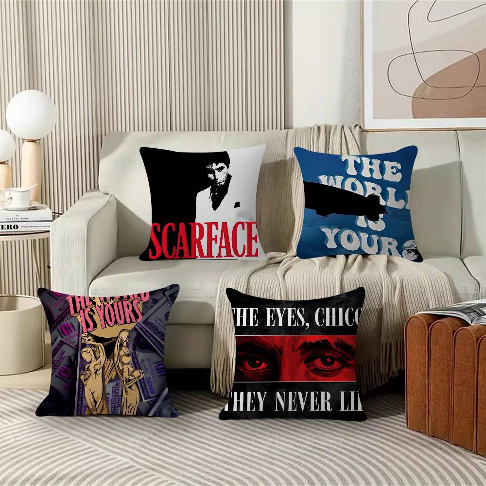 Classic Movie SScarface Maple Design Cushion Cover Happy Autumn Harvest Decor Holiday Decorati Pillow Cover