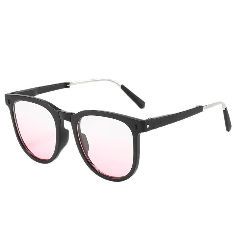 Women's Folding Sunglasses High-End Outdoor Sun Protection Anti-UV Strong Light Driving Sunglasses