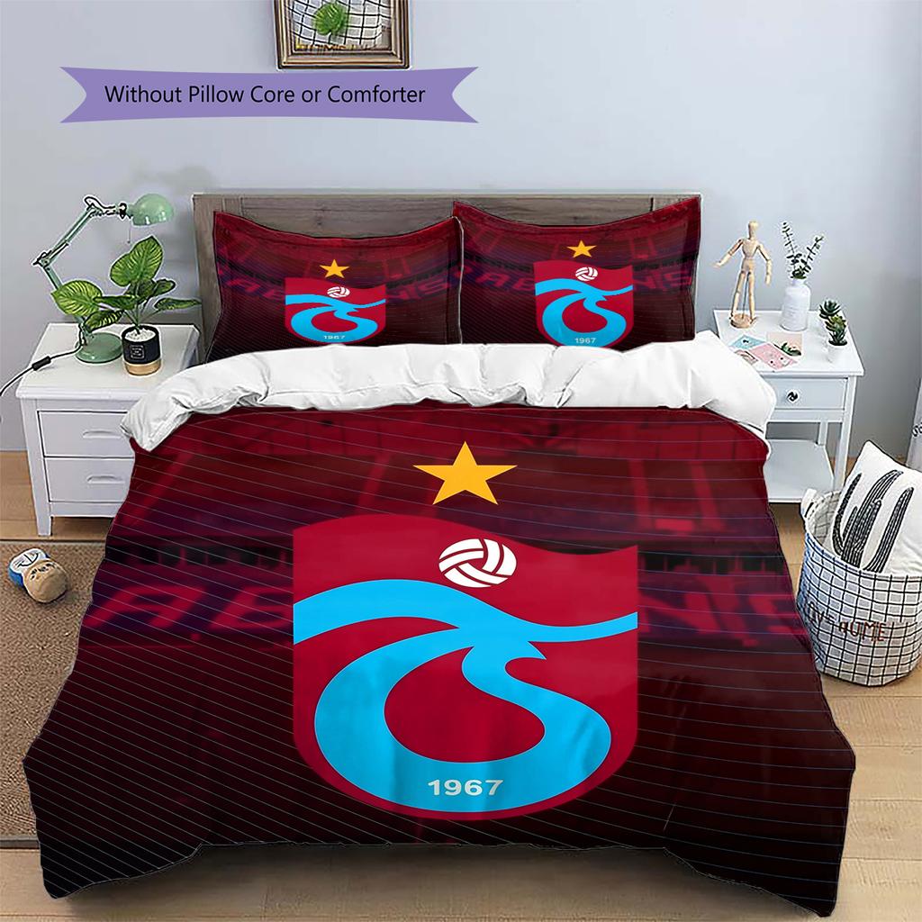 Biancheria da letto con motivo Trabzonspor Decorazione per la casa Regalo di compleanno e per le feste (1 * copripiumino + 2 * federa, senza nucleo)