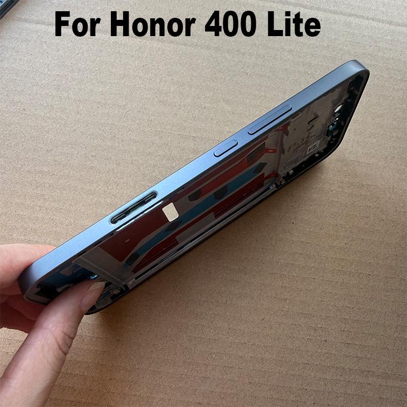 For Huawei Honor 400 Lite 5G Middle Frame Front Bezel Housing Lcd Supporting Holder Rear Plate Chassis Replacement