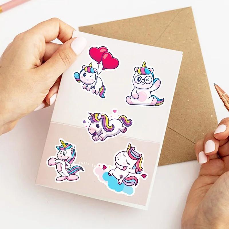 10/25/50pcs Unicorn Star Stickers Cartoon Decals Water Bottle Suitcase Stationery Guitar Laptop Phone Car Skateboard Motorcycle