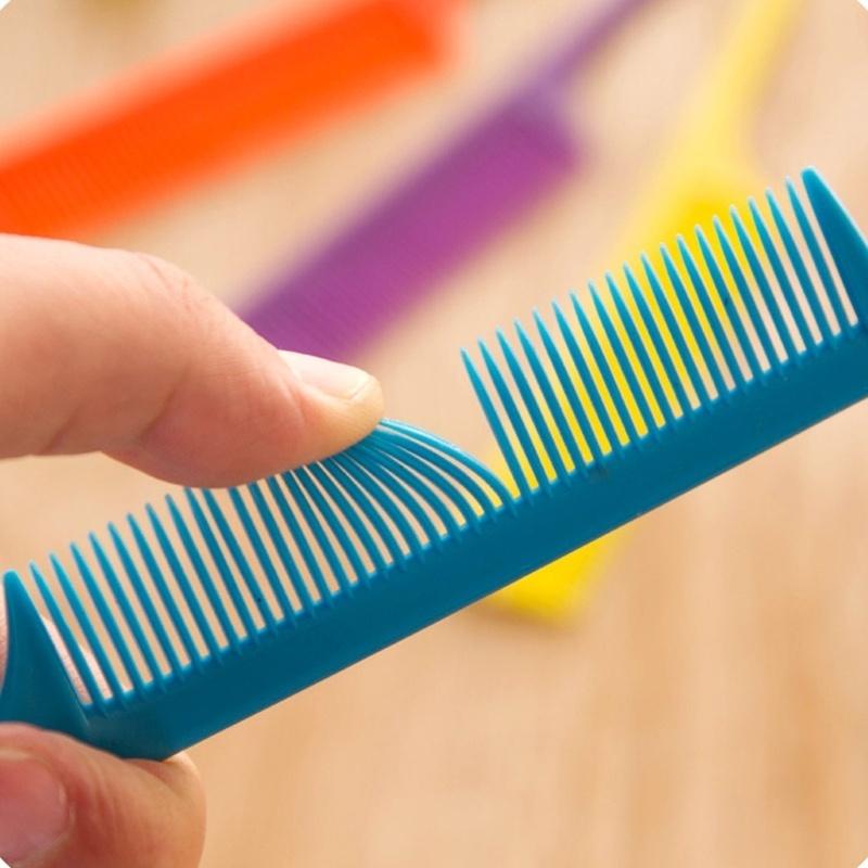 New 10pcs Pointed Tail Hair Styling Comb Antistatic Hair Dye Brush Barber Steel Needle Pin Rat Tip Combs Barber Accessories