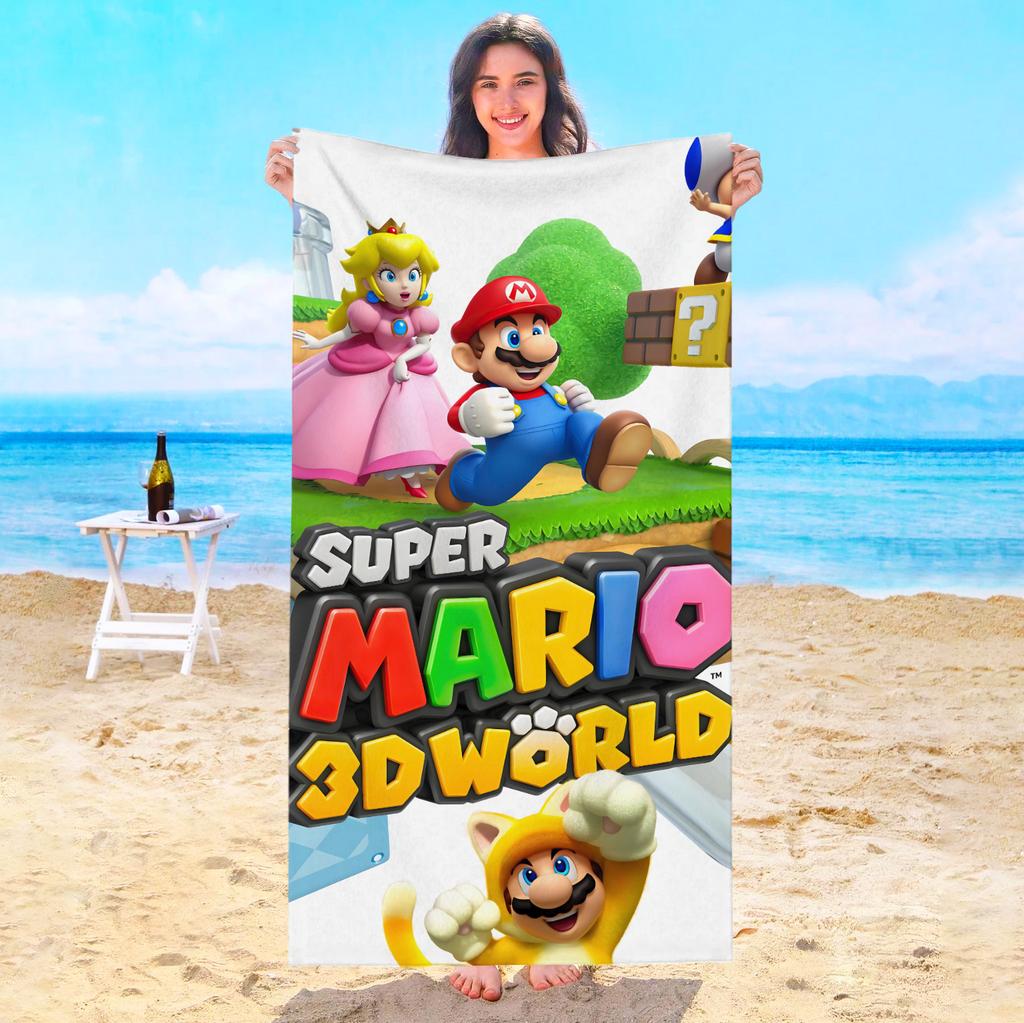M-Marios Beach Towel Bath Towels Bathroom Playa Sauna Travel For Home Spa Swimming Pool Baby Microfiber Quick Drying Gym Shower