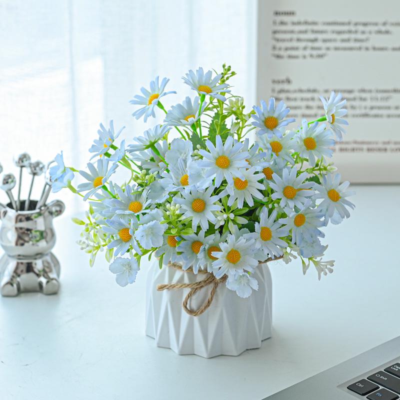 Artificial Flowers Desktop Ornament for Living Room and Dining Table Decoration