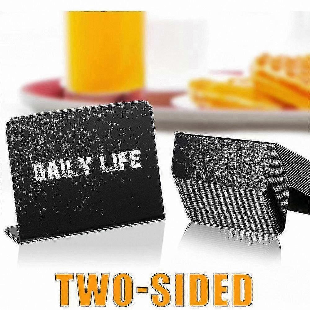 20pcs 4x3 Inch Mini Chalkboard Table Tent Signs, Buffet Food Labels for Party
