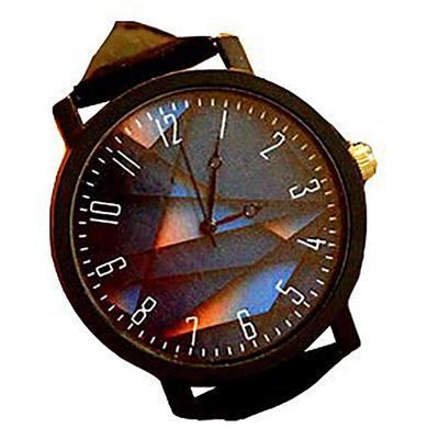 ZooooM Creative Design Quartz Watch, Fashionable and Casual, Perfect Gift for Men and Women (Geometric, Black) ZM-WATCH2455-KIBK