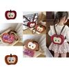 Childrens Apple Mini Backpack Pu Material Cartoon Girl Boy Casual Daily Use