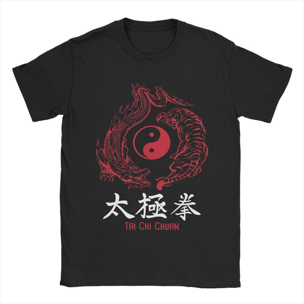 Ying Yang Energy Meditation Watercolor Tai Chi TShirt Summer   Cotton TShirts For Unisex Popular Casual Tshirt Short Sleeve