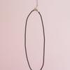 geegee matt chain necklace - black