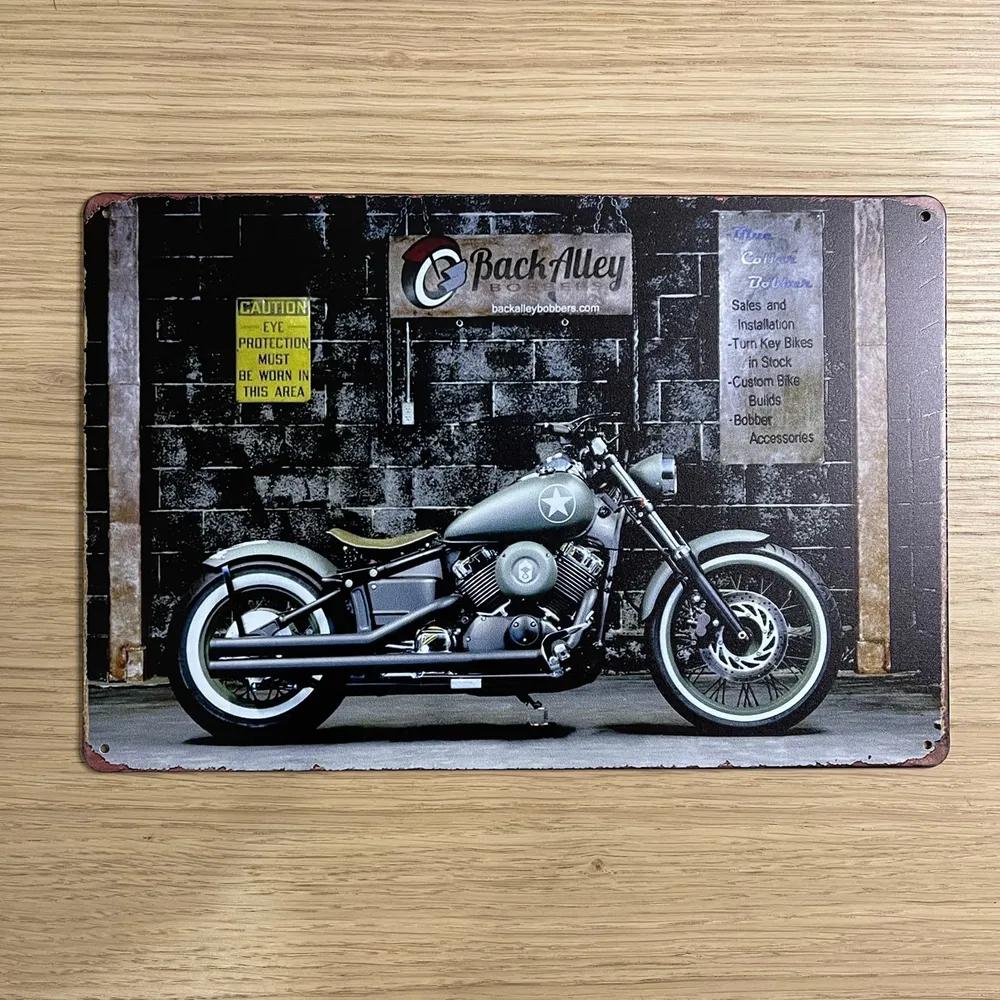 Vintage Metal Wall Decor Plaque, Home Bar Workshop Decorative Sign