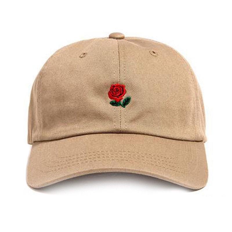 Cappellino da Baseball Snapback Premium Nuovo The Hundreds Dad Hat Ricamato con Fiore Rosa