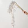 Sequin Glitter Christmas Party Branch Sticks Decoration White Artificial Plant Tassel Wheat Ears for Xmas Tree Ornament Supplies