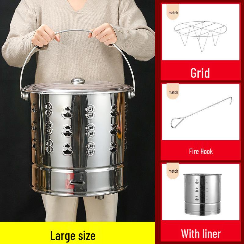 Incinerator Fire Bucket for Burning Paper and Incense