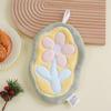 Cute Flower Handkerchief Hanging Toilet Kitchen Thick Cloth Super Absorbent Thick Handkerchief