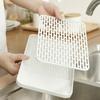 Double Layer Dish Drainer Plastic Dish Drying Rack Draining Board Drain Tray  Office/Home