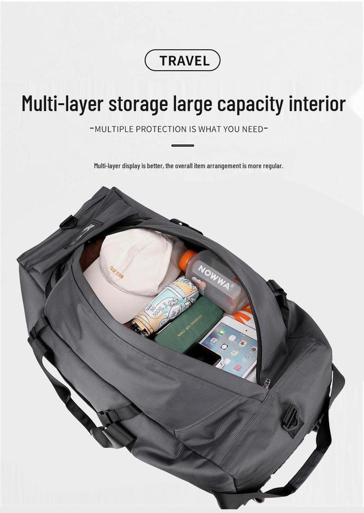 Multi-Functional Wheeled Travel Bag: Super Large Capacity for Business, Travel, Outdoor or Checked Luggage