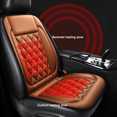 12V Heating Electric Car Seat Cushion 2 Gear Adjustable Non-slip Heated Car Seat Cushion Breathable Accessories For Vehicles