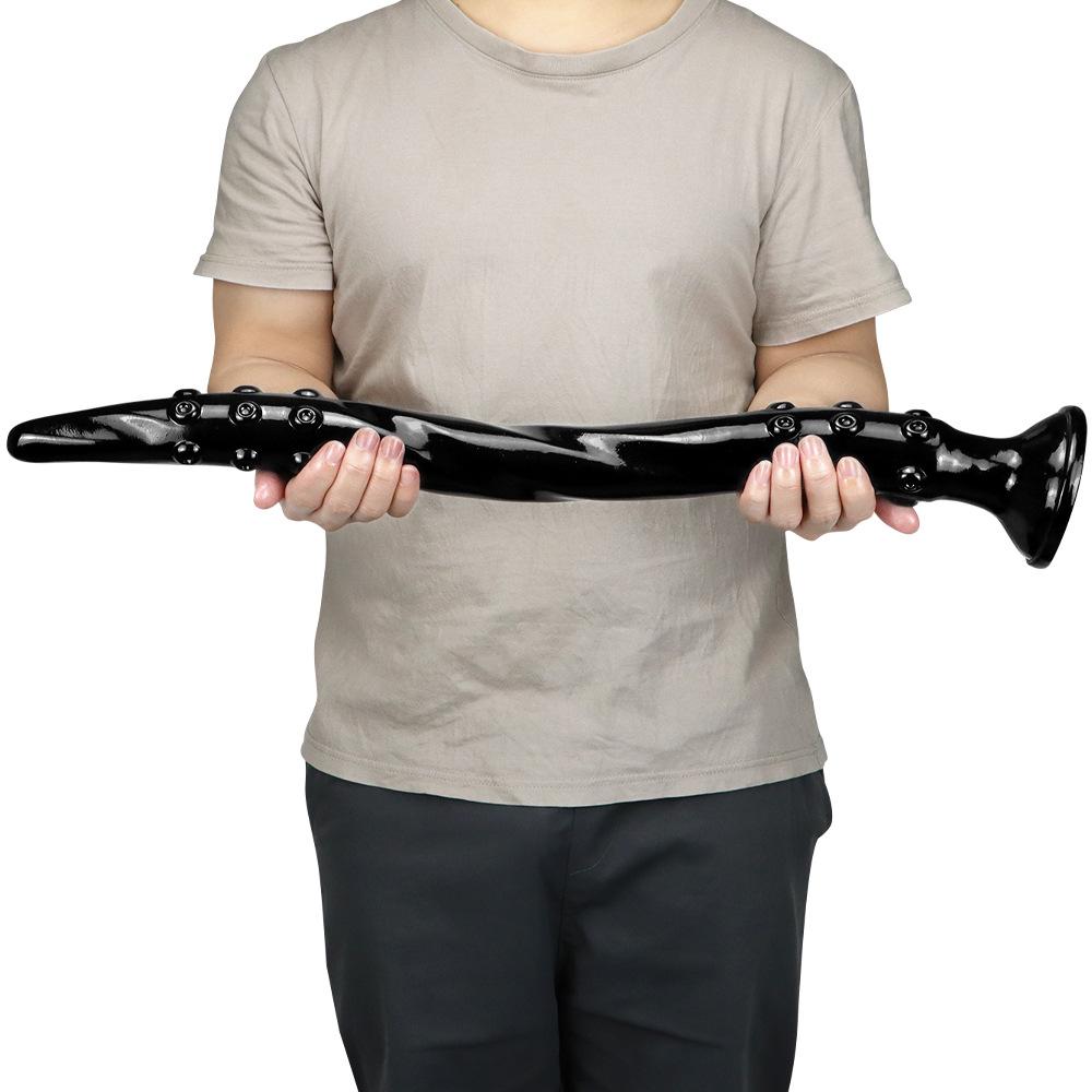 Black PVC Dildo Masturbator Sex Toy Butt Plug Adult Sex Toys Strap On Penis Big Dick