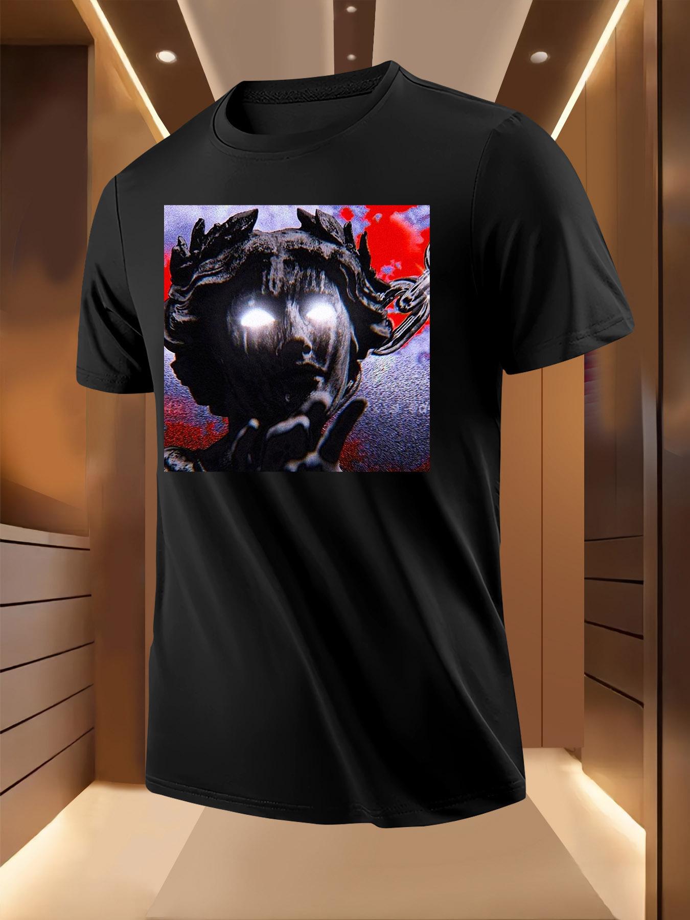 Graphic Tshirt - Glowing Eye Sculpture Print XXL