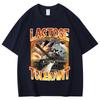 Lactose Tolerant Funny Vintage Meme T-shirt Milk Cheese Diet Gym Workout T-shirts Men's Women's Y2k Fashion T Shirts Streetwear