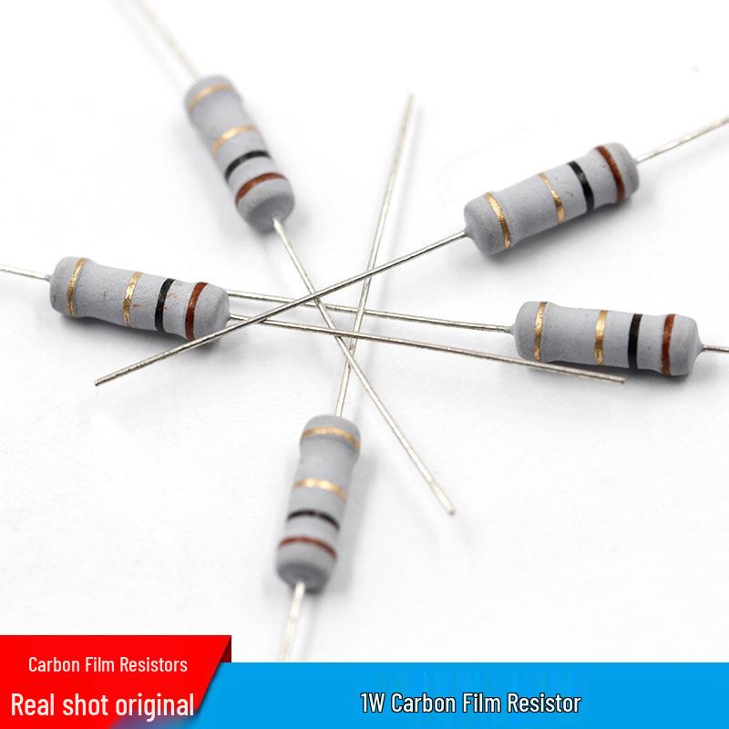 1W Carbon Film Resistor Set: 1.5K, 15K, 150K, 1.5M, 0.12R, 1.2K, 12K, 120 Ohms - Four-Color Band