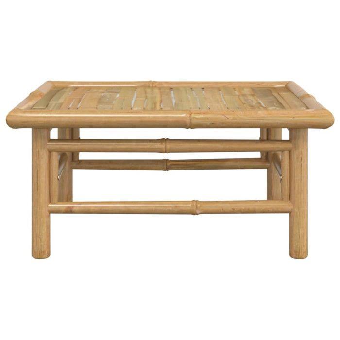 VidaXL Table de jardin 65x55x30 cm bambou 362282