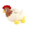 Plush Hen Dog Toy Soft Safe Teeth Cleaning Stay Healthy Bite Resistant Educational Pet Toy for Small Medium Dogs