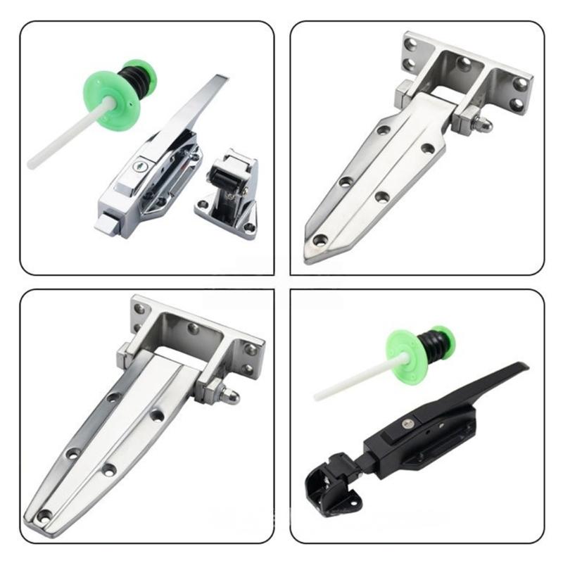 Hochbelastbares Edelstahl-Gefriertürscharnier, ideal für LKW-Container, mit 180-Grad-Drehung, geräuscharm