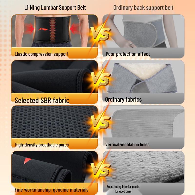 Li-Ning Fitness Sweat Waist Support Belt