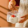 10Pcs Transparent Handheld Cake Box Clear Plastic Portable Birthday Cake Gift Box Baking Cupcake Box Wedding Party