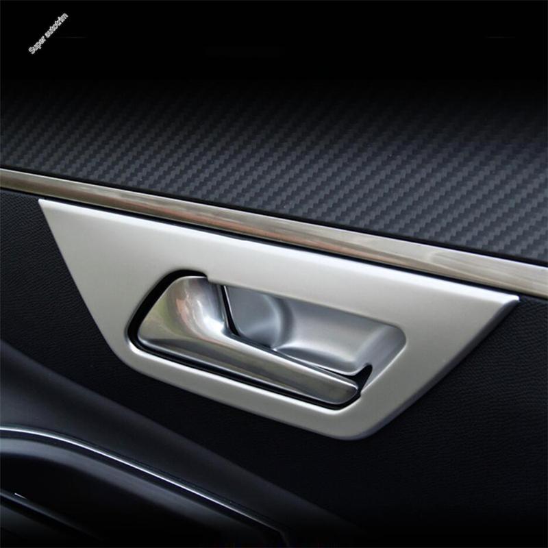 Car Inner Door Handle Bowl Frame Cover Trim Fit For Peugeot 3008 5008 GT 2017 - 2025 ABS / Stainless Steel Accessories Interior