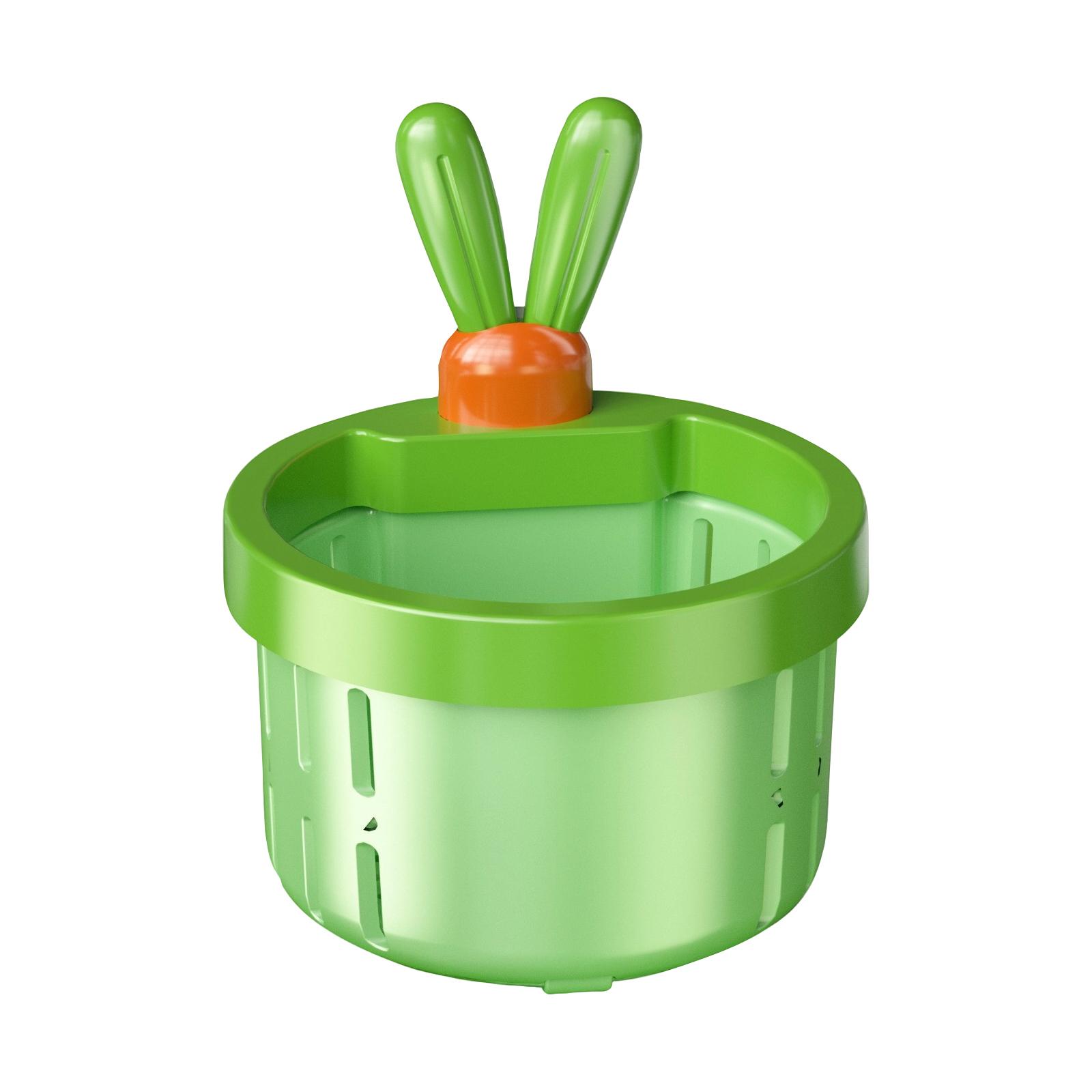 

This Adorable Bunny-shaped Kitchen Sink Basket Is Suitable For Handling Food Scraps, Garbage, And Vegetables. One Size зелений