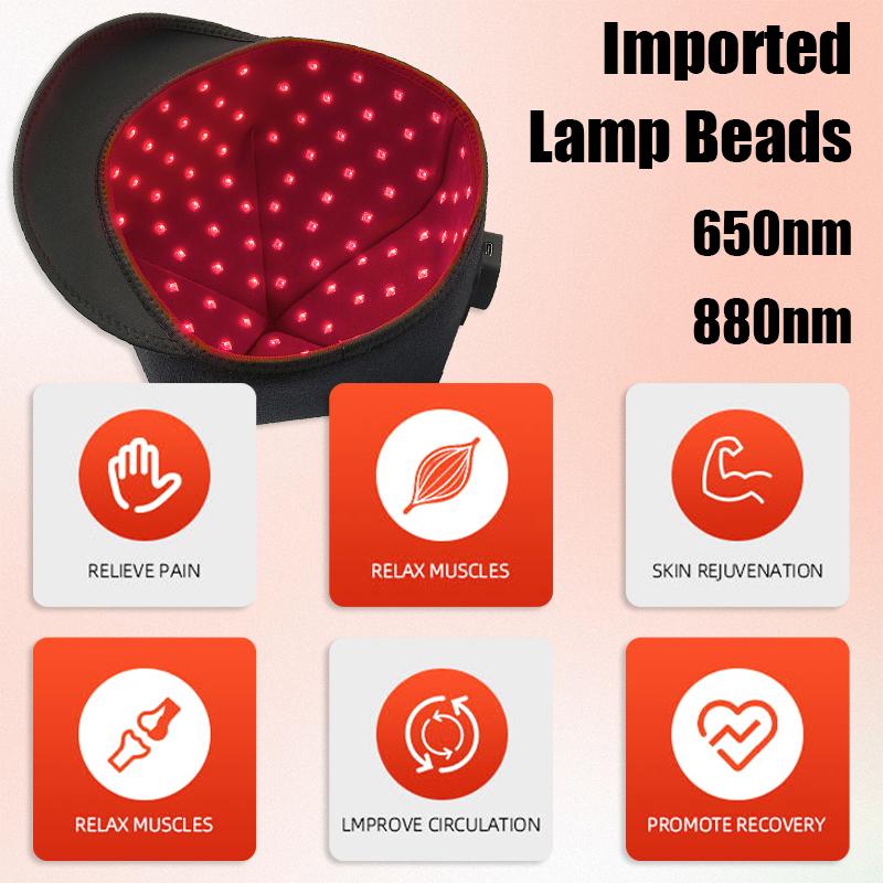 Red Light Therapy Cap Laser 660nm 880nm Red Near Infrared Hair Regrowth Hat Hair Loss for Regrowth Anti Loss Hair Relax Care
