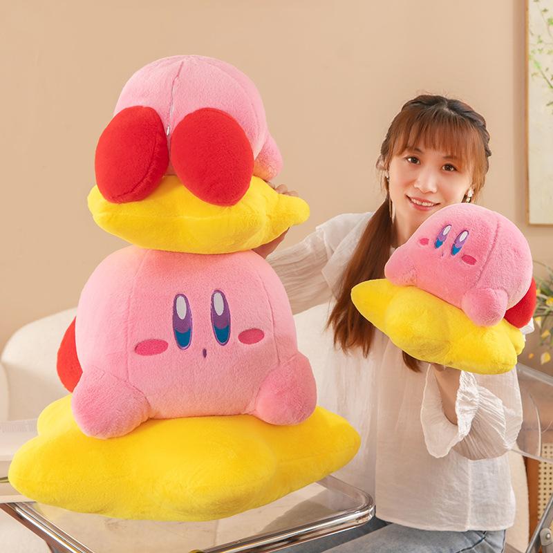 Kawaii Kirby Plush Toy 30/60 CM Kirby Stuffed Doll With Star Pillow Cute Soft Sleeping Companion For Birthday Xmas Gift