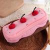 Cherry Cake Plush Pen Bag Cosmetic Bags Pencil Pouch Fashion Stationery Bag  Student Gift
