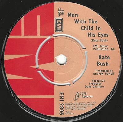 7inch Record KATE BUSH - Man With The Child In His Eyes EMI2806 EMI 1978 UK Rock Used
