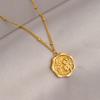 Gold Titanium Steel Clavicle Necklace For Women Light Luxury Versatile Fashion Jewelry