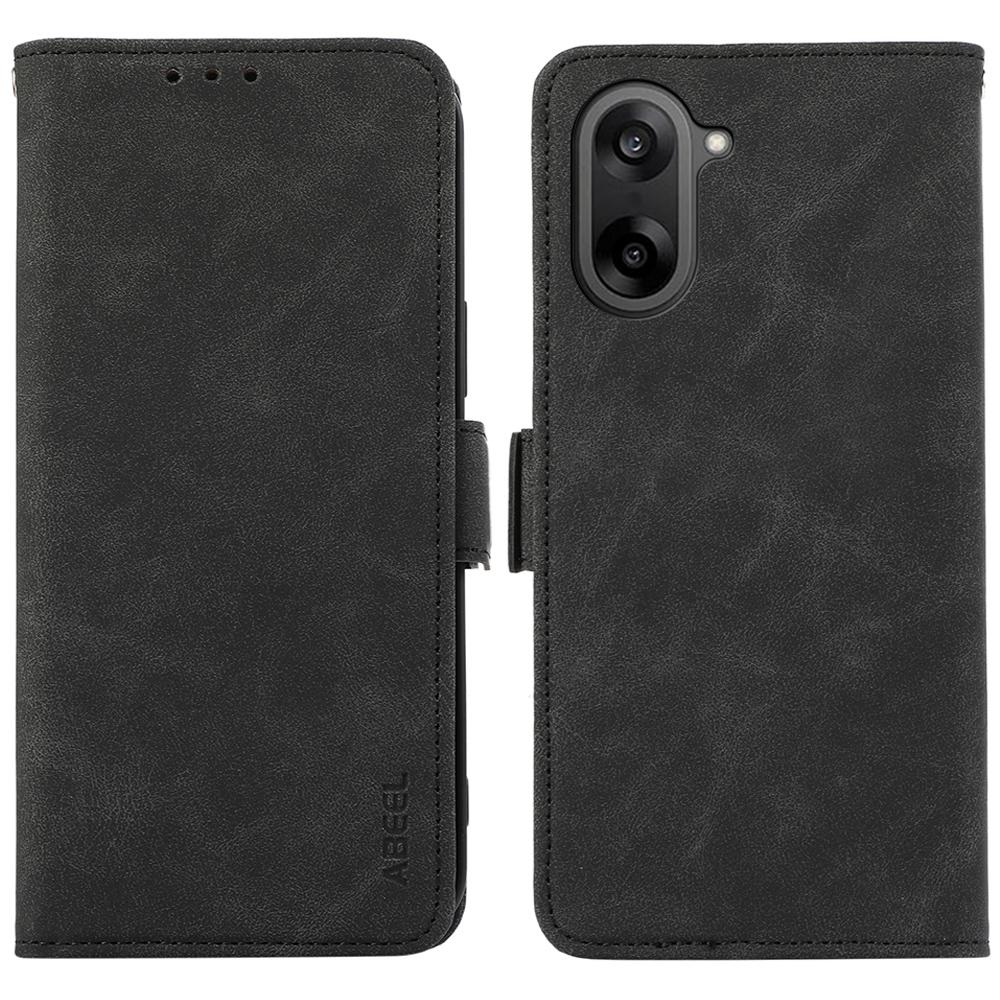 

ABEEL For OnePlus Nord CE5 5G/Ace 5 Racing 5G Case PU Leather Folio Stand View RFID Blocking Phone Cover Black