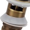Antique Brass Sink Drain Push Bounce Sink Drain Stopper Bathroom Drain Stopper  For Bathroom