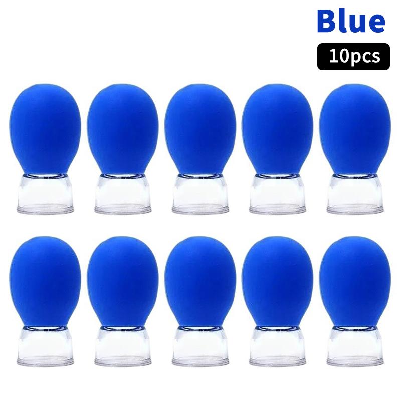 

10Pcs Silicone Cupping Massage Cup For Body Face Neck Eye Massager Vacuum Tank Body Facial Care, Anti-aging Beauty Tool