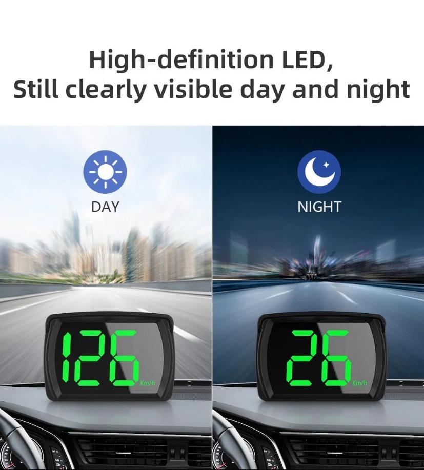 Y03 Car Universal HUD Head Up Display Digital Speedometer Projector Km/h Big Font Speed Meter Displayer Auto Electronic Part