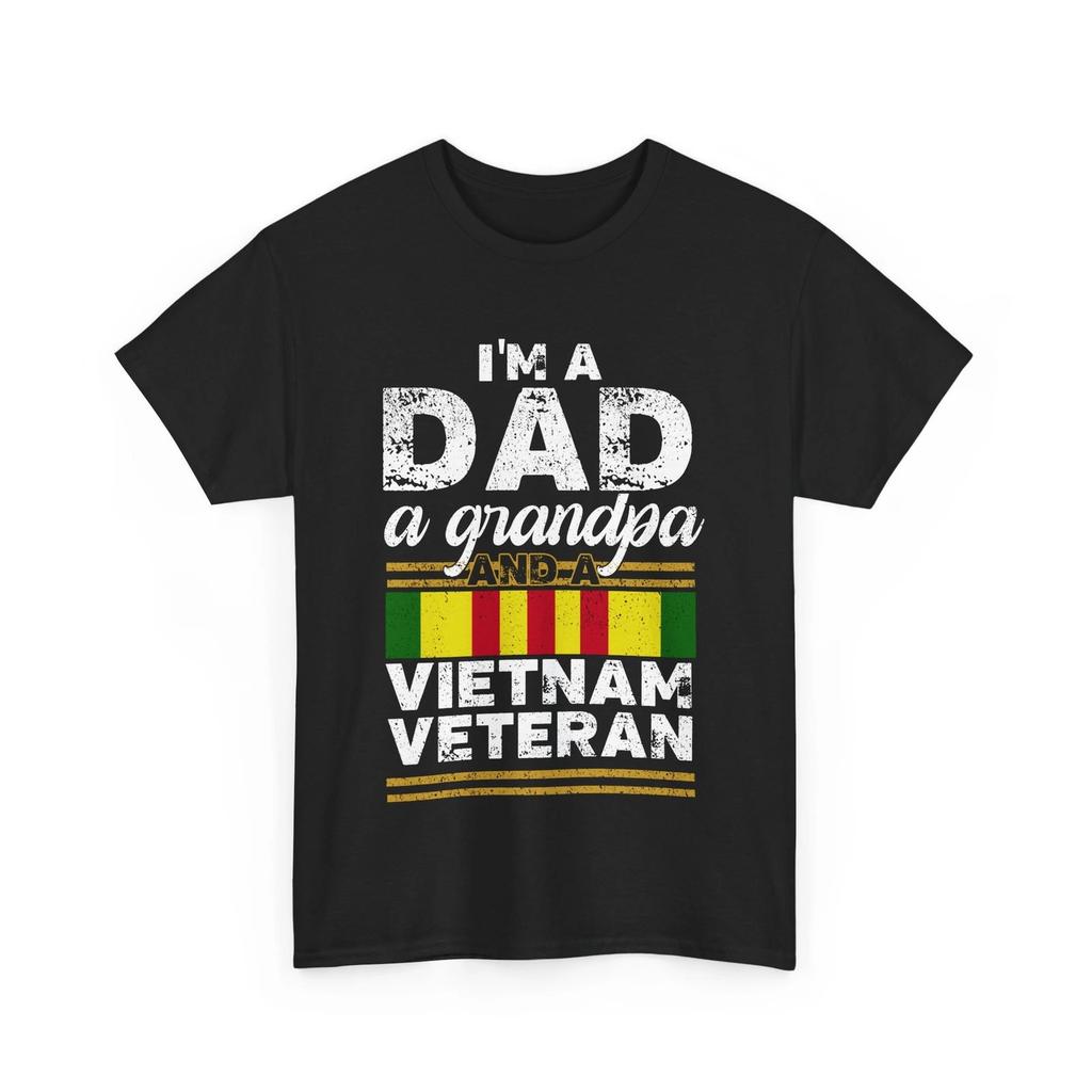 Veteran's Day Shirt, I'M a Dad a Grandpa and a Vietnam Veteran Vintage Shirt
