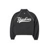 MLB SS24 New York Yankees Short Stand Collar Raglan Sleeve Jacket Women Jacket Black 3FWJV0243-50BKS