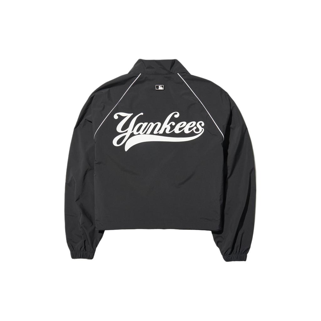 MLB SS24 New York Yankees Short Stand Collar Raglan Sleeve Jacket Women Jacket Black 3FWJV0243-50BKS