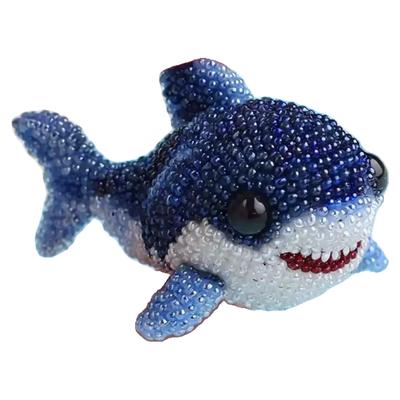 Creative Beaded Embroidery Kit Multi-Purpose Ocean Beadwork DIY Kit Wear Resist Cute Ocean Animals Embroidery for Beginners